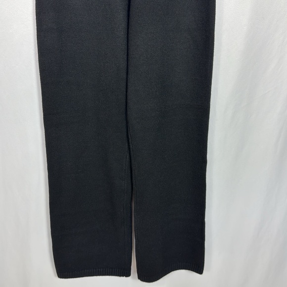 Honeydew Women’s Spice It Up Wide Leg‎ Knit Pants Size Medium Black High Waist - Picture 9 of 16